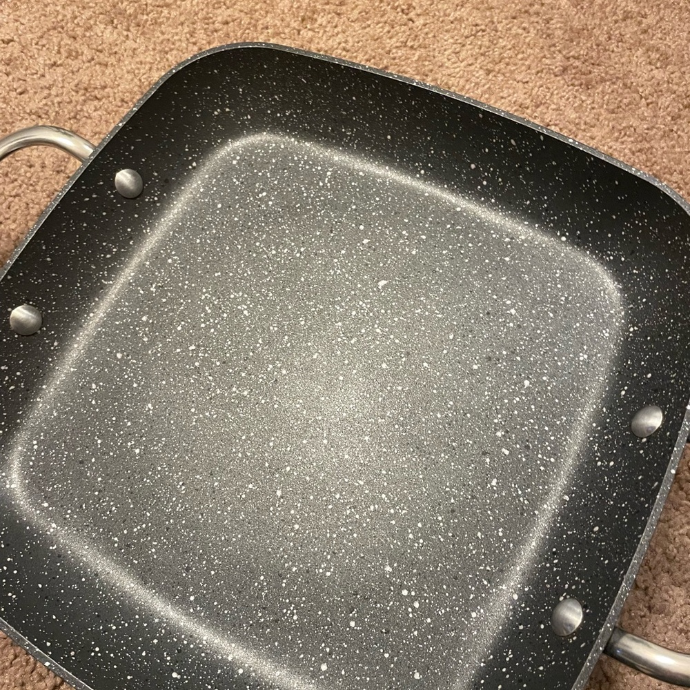 Curtis Stone 11” Square Griddle Pan Dura Pan Nonstick - Picture 2 of 6